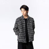 Men's Plaid Tweed Jacket